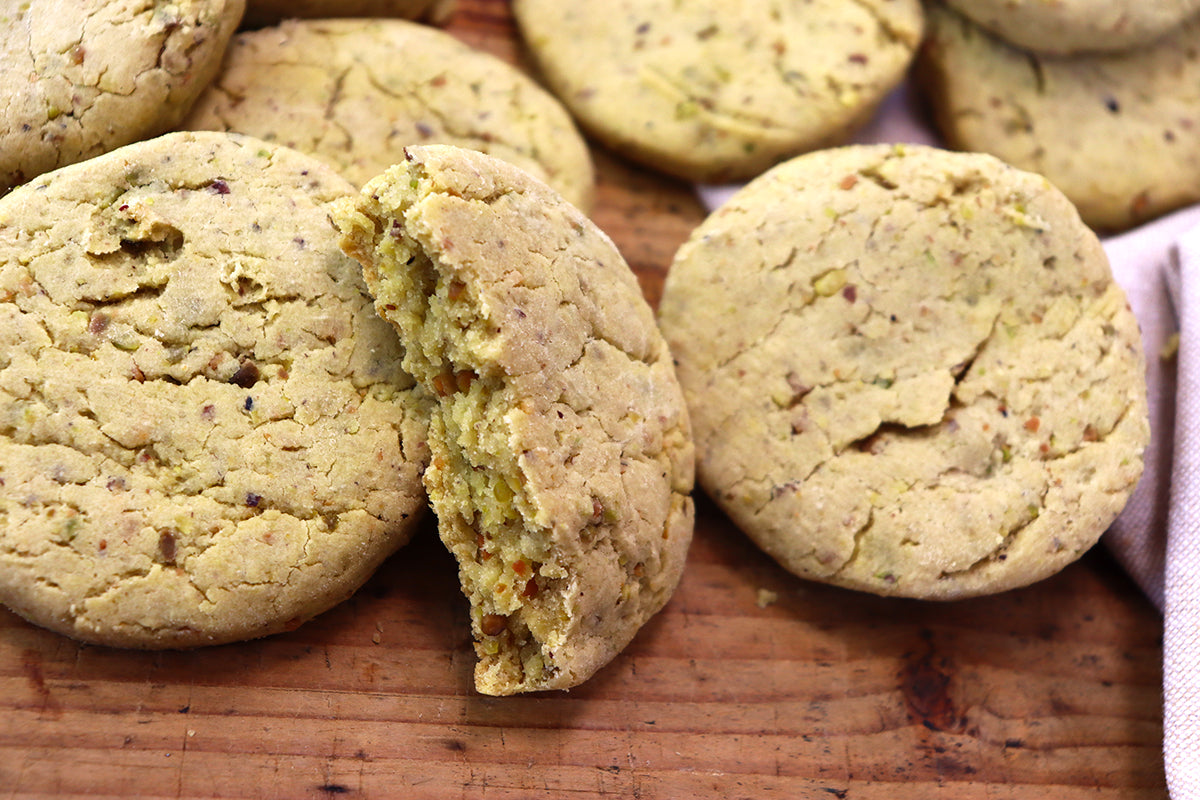 Potato-pistachio scones