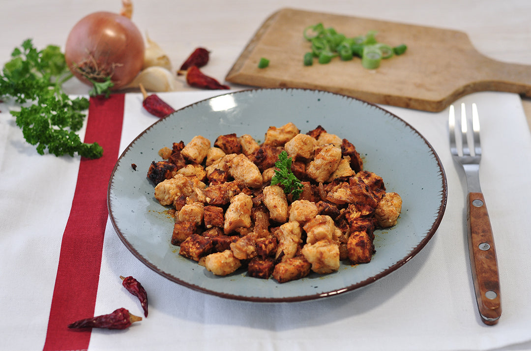 Roast á la Brasov from pea protein