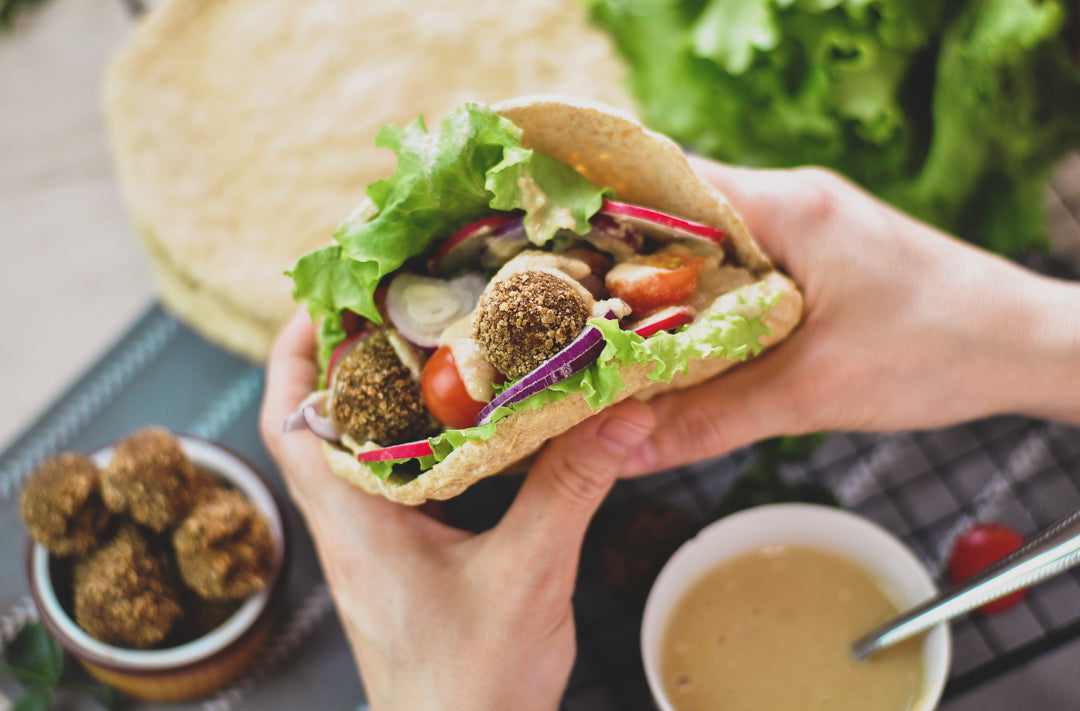 Falafel with pita
