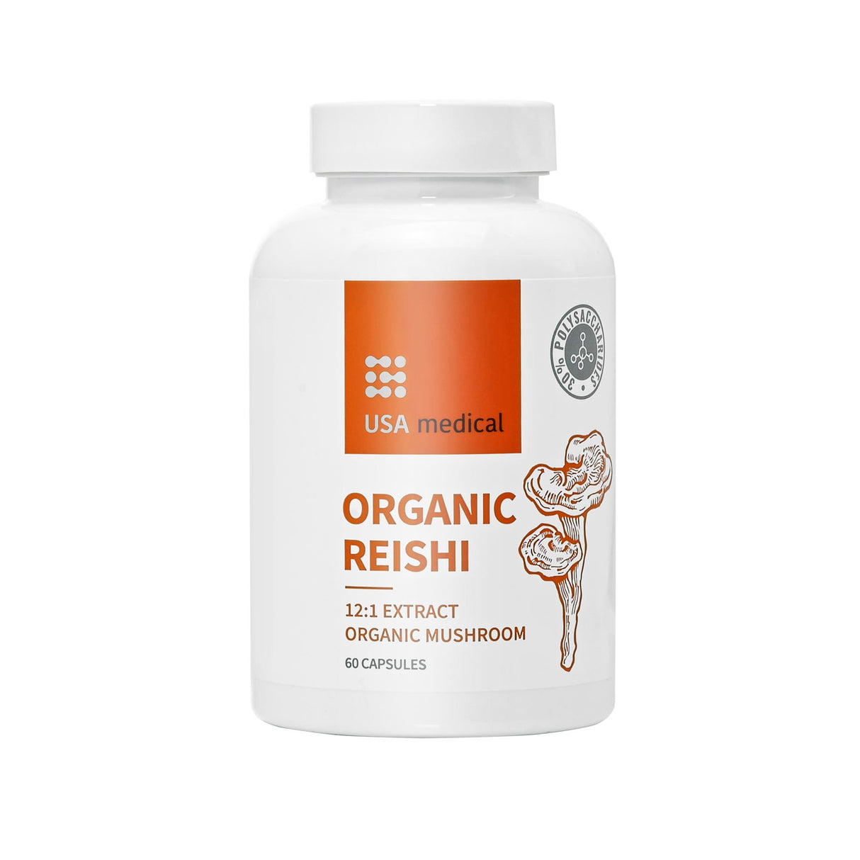 USA Medical Organic Reishi Capsules 60 pcs