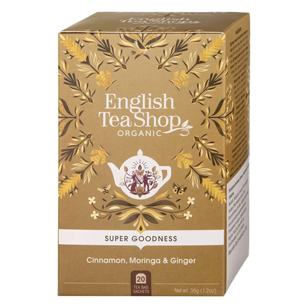 English Tea Shop Super Goodness Cinnamon, Moringa & Ginger Organic Tea 35g (20 bags)