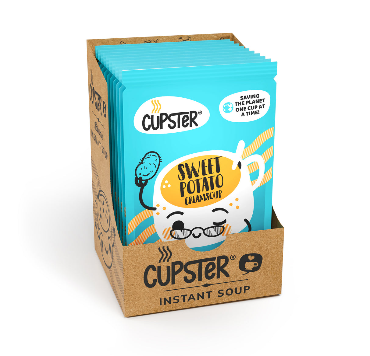 Cupster crema instantánea de batata dulce paquete de 10 (10x23g)