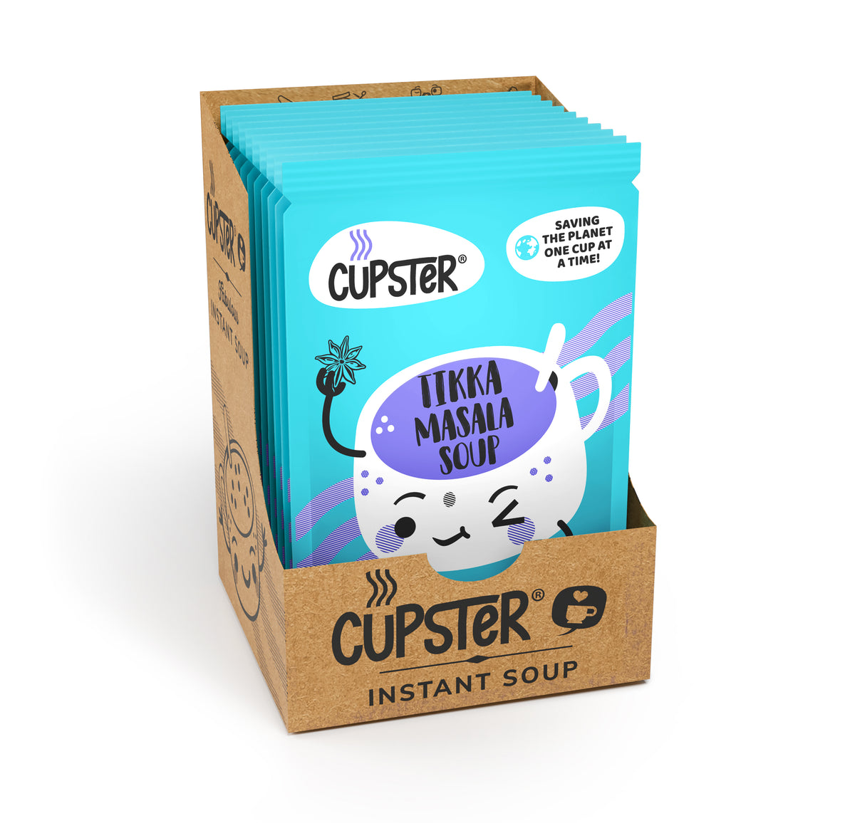 Cupster okamžitá polievka tikka masala 10 balení (10x19g)