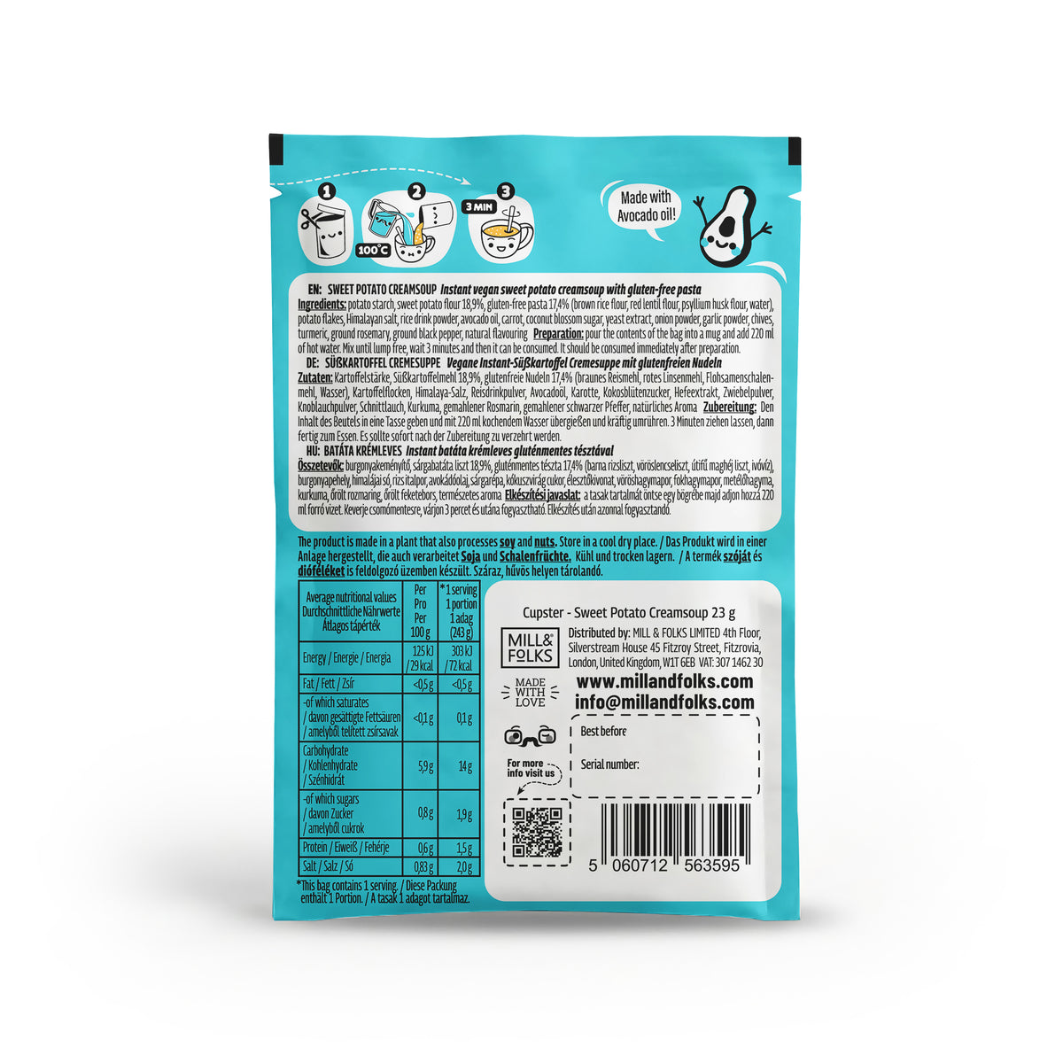 Cupster Sofort-Süßkartoffelcremesuppe 23g