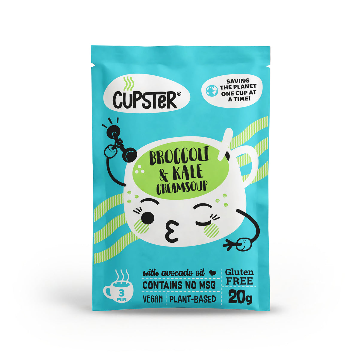 Cupster στιγμιαία κρέμα μπρόκολου - λαχανίδας 20g