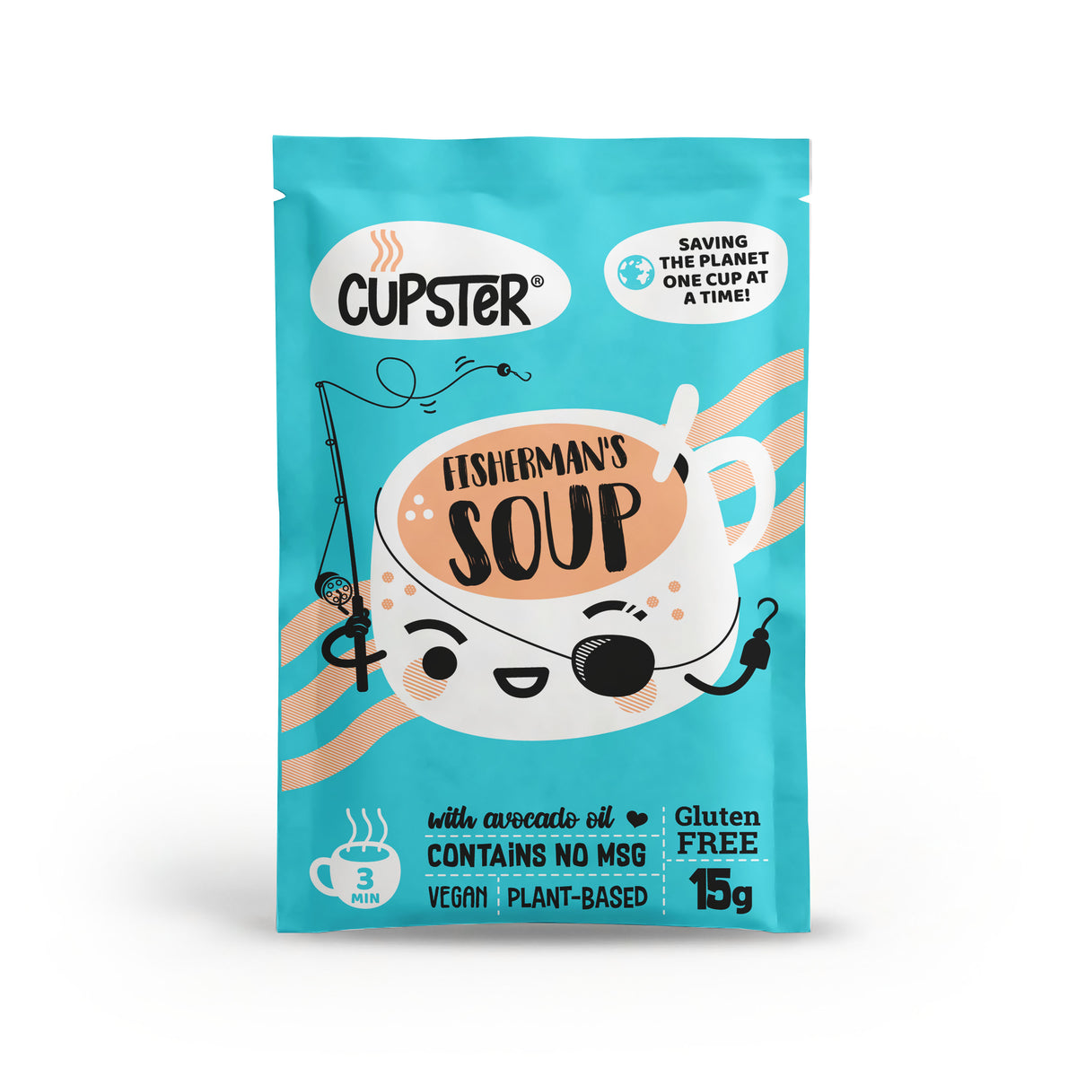Sopa instantánea de pescador Cupster 15g