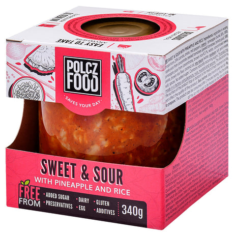 Polcz Sweet and sour with pineapple and rice
