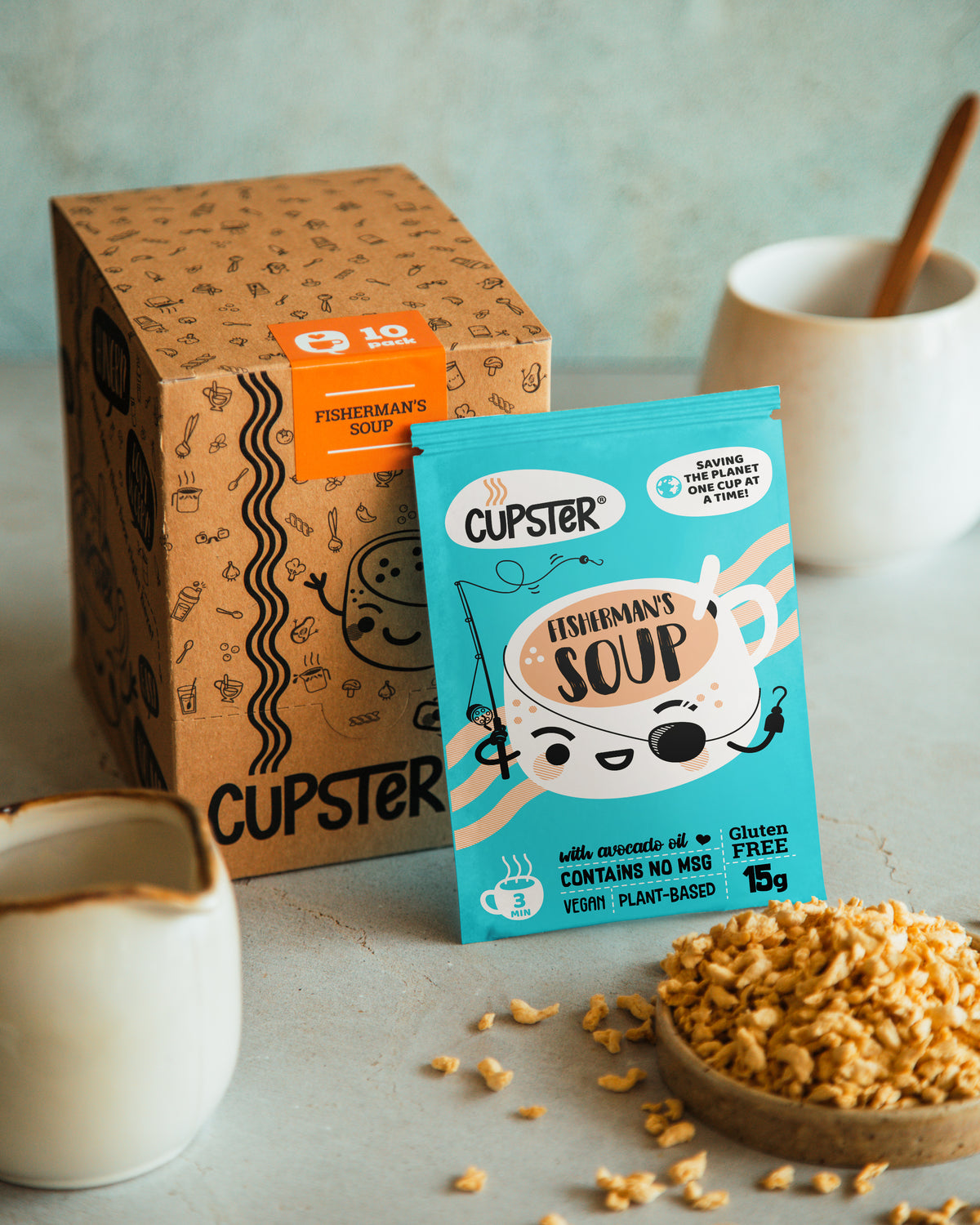 Sopa instantánea de pescador Cupster 15g