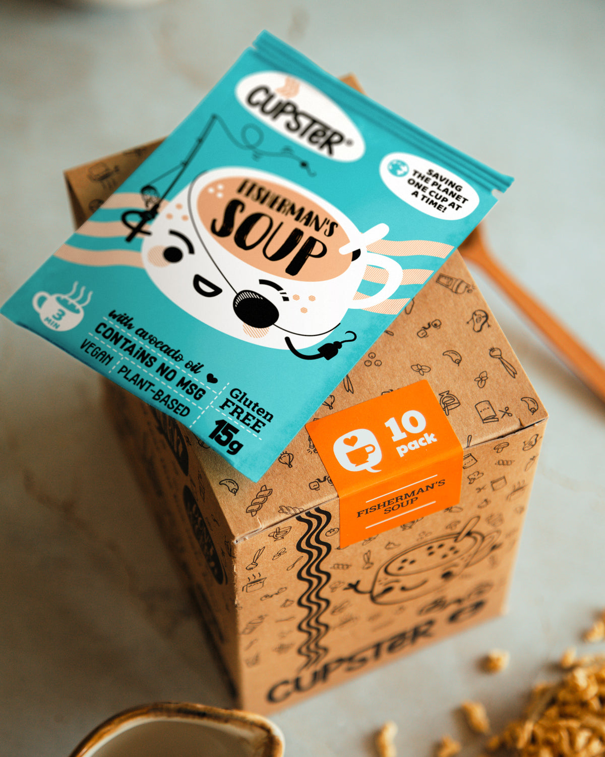 Sopa instantánea de pescador Cupster 15g