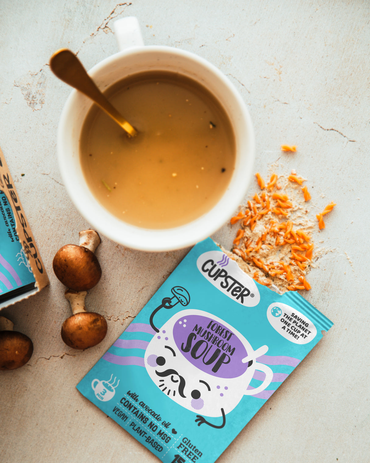 Sopa instantánea de champiñones del bosque Cupster 15g