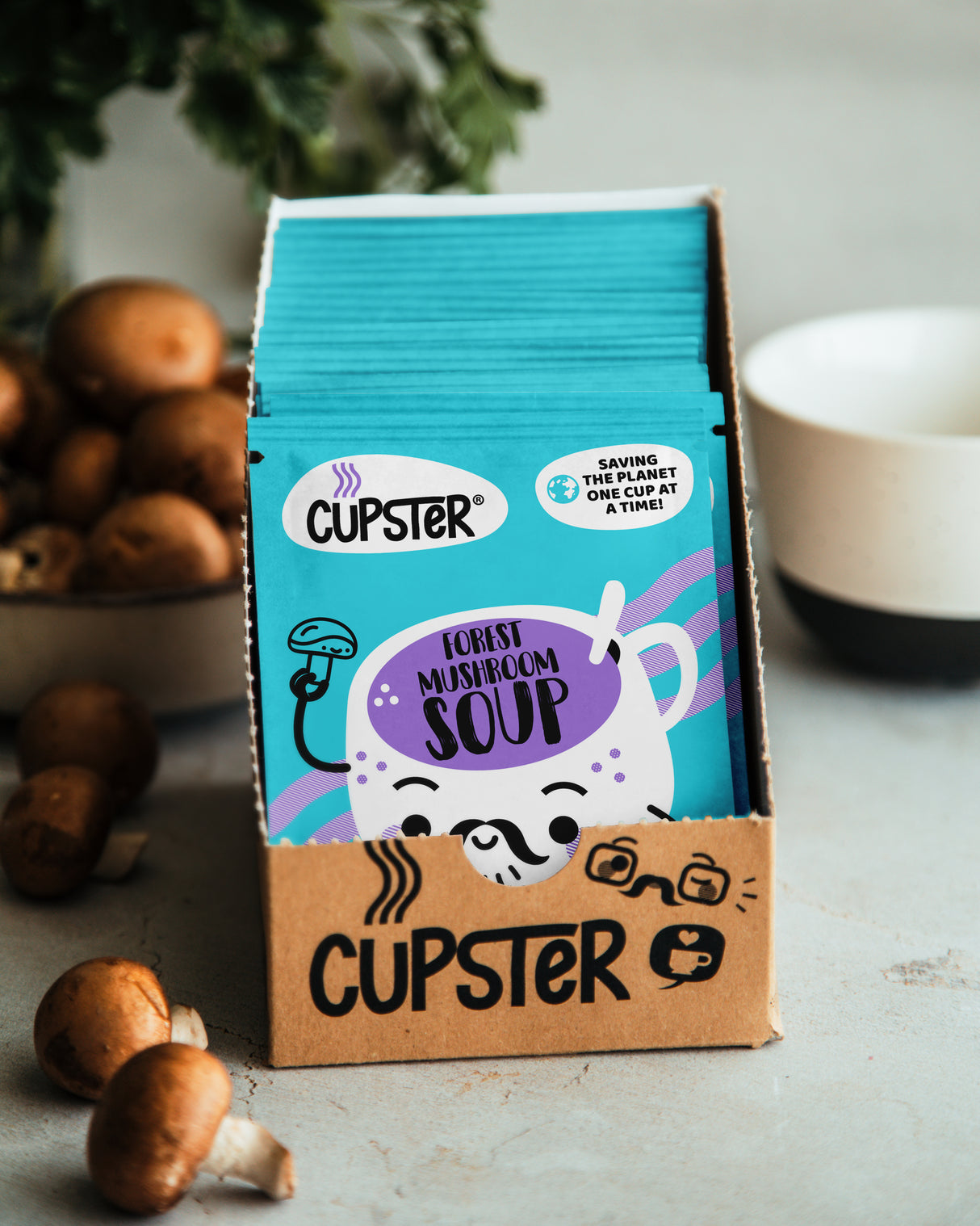 Sopa instantánea de champiñones del bosque Cupster 15g