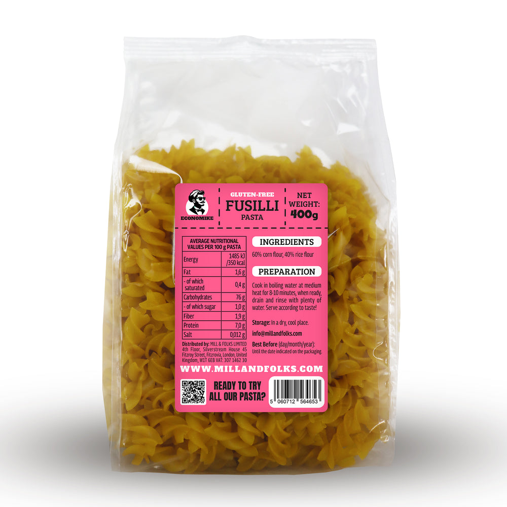 Economike Gluten-free corn-rice pasta fusilli 400g