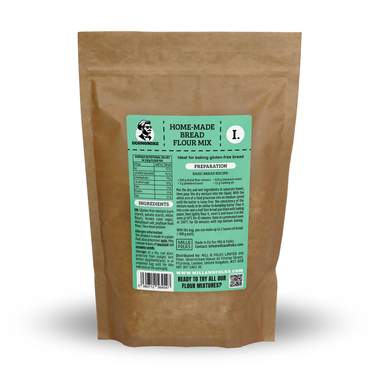 Economike Homemade bread mix 900g