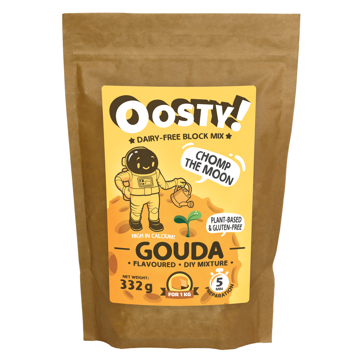 Mieszanka roślinna o smaku Oosty Gouda 332g (do przygotowania 1kg bloku roślinnego)