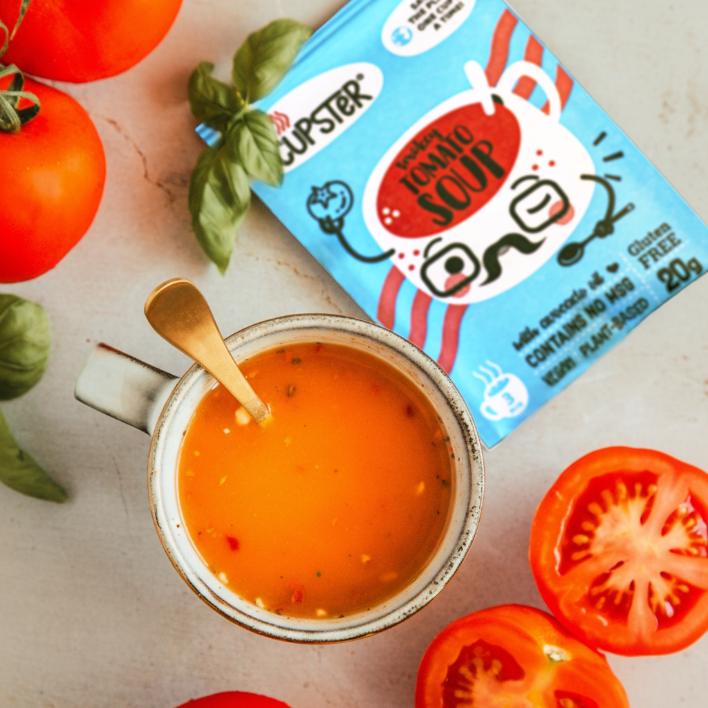 Sopa instantánea de tomate ahumado Cupster paquete de 10 (10x20g)