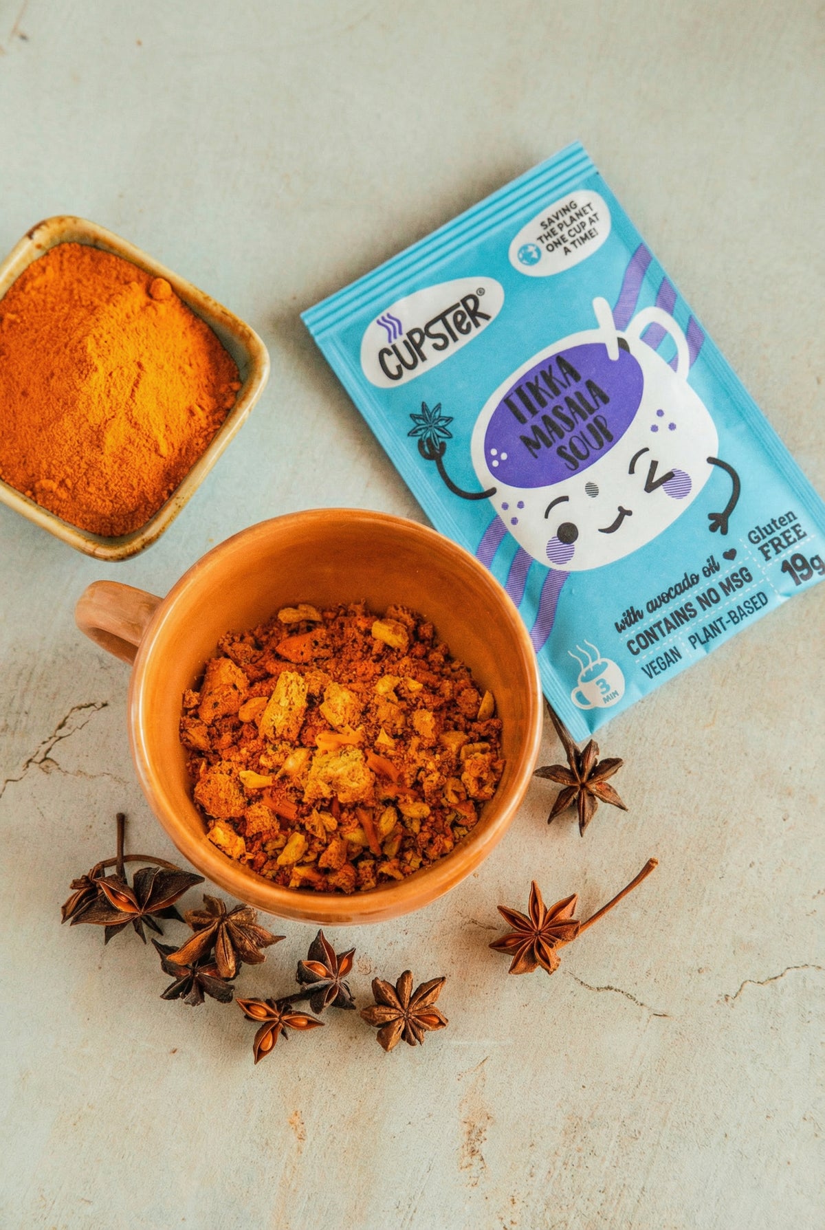 Cupster sofortige Tikka-Masala-Suppe 19g