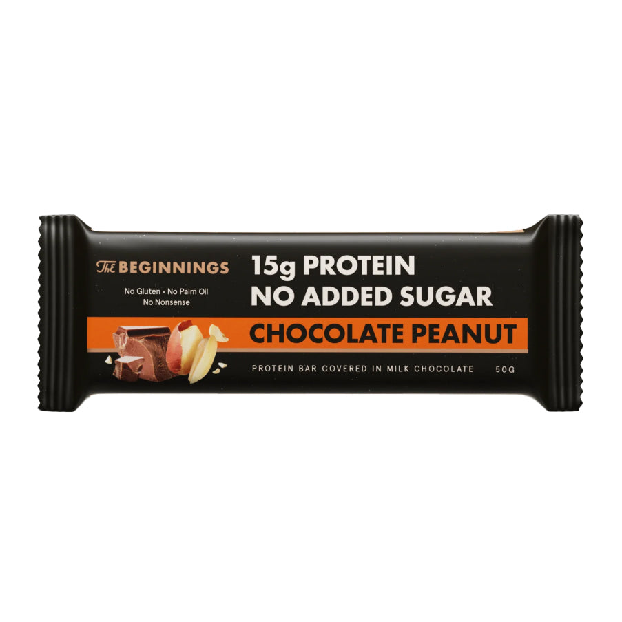 The Beginnings Protein 30% Chocolate Peanuts 50g