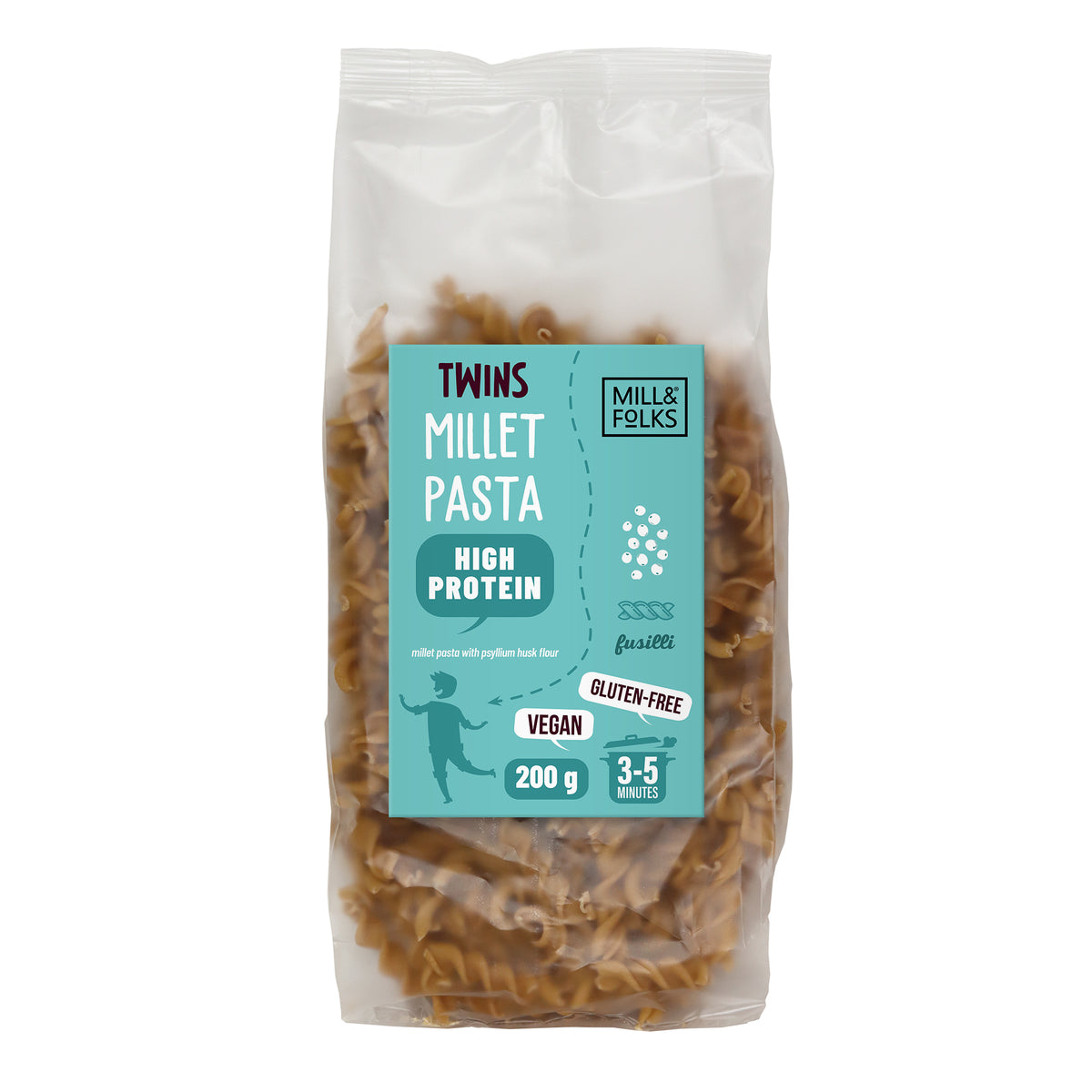 Twins high protein millet pasta fusilli