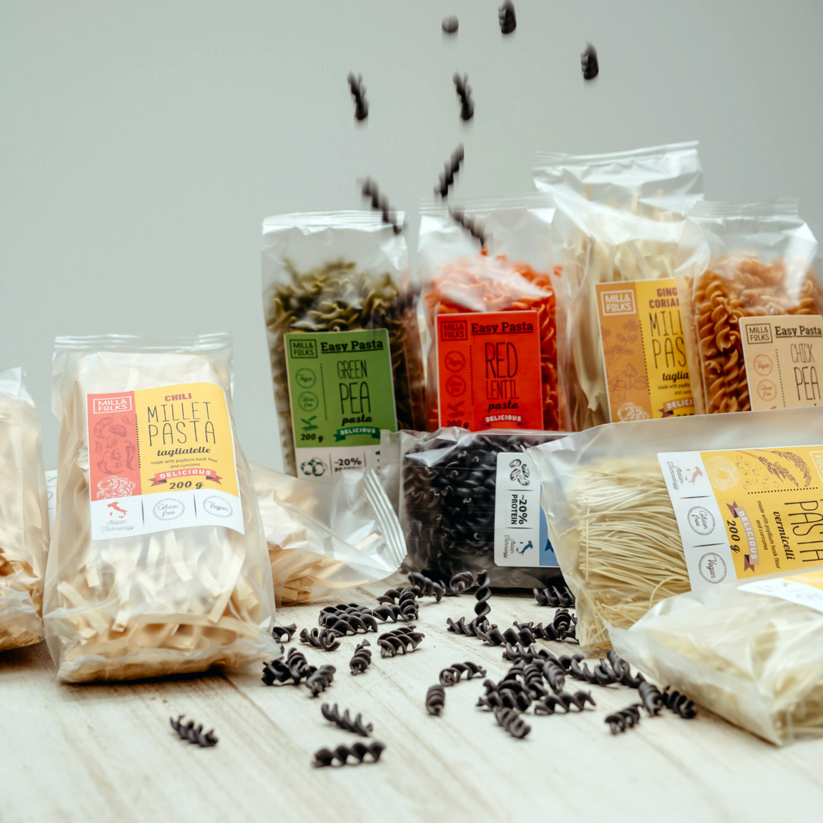 Millet pasta elbow
