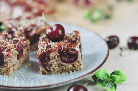 Cherry and walnut cookies