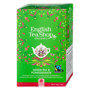 English Tea Shop Organic Green Tea & Pomegranate 40g (20 bags)