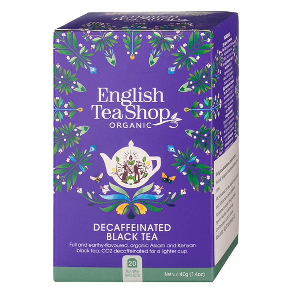 English Tea Shop Organic Decaffeinated Black Tea 40g (20 bags)