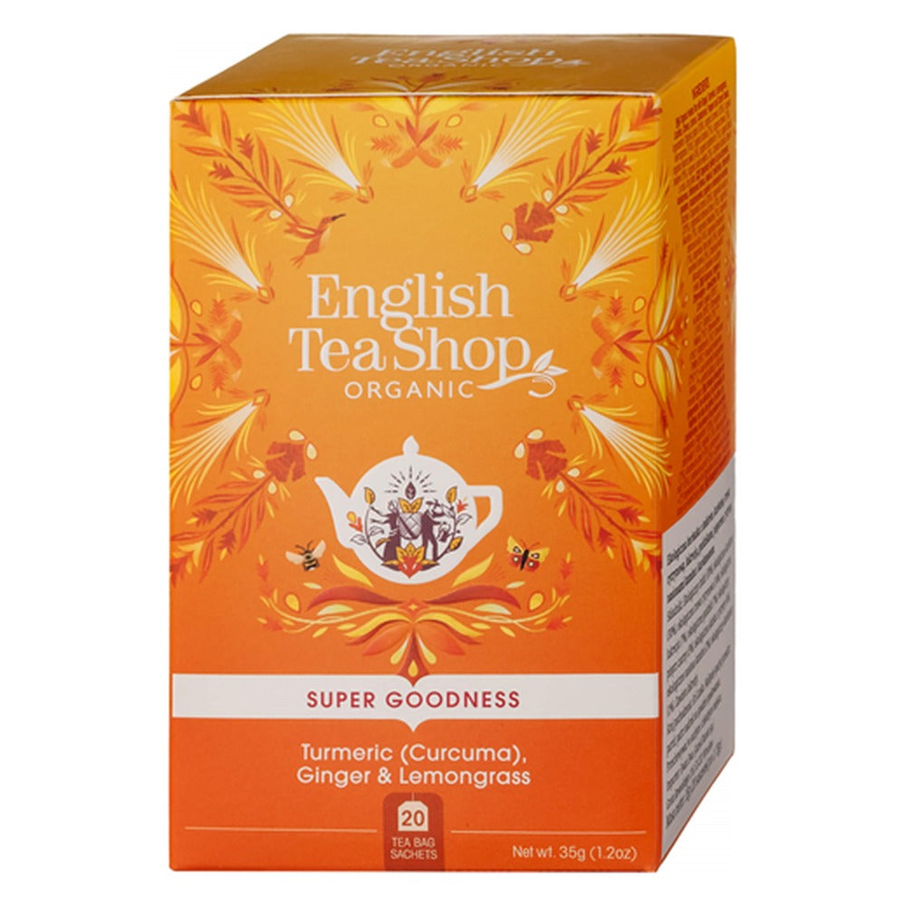English Tea Shop Super Goodness Turmeric, Ginger & Lemongrass Organic Tea 35g (20 bags)