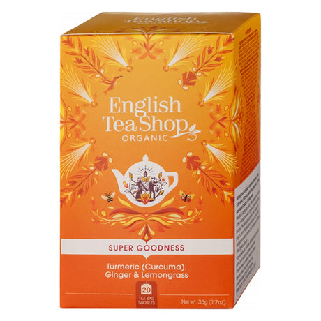 English Tea Shop Super Goodness Turmeric, Ginger & Lemongrass Organic Tea 35g (20 bags)