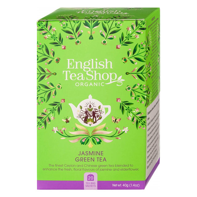 English Tea Shop Organic Jasmine Green Tea 40g (20 bags)