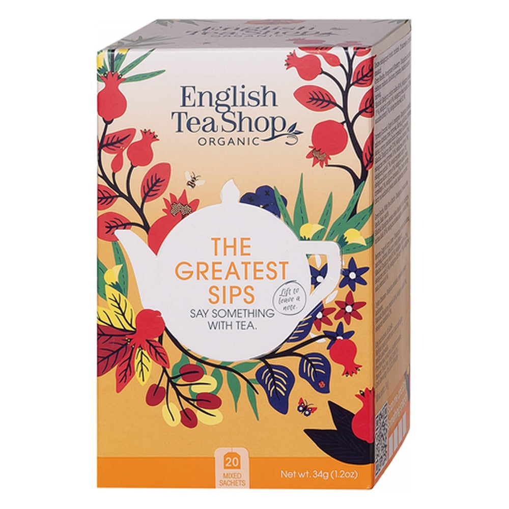English Tea Shop The Greatest Sips Organic Tea Collection 34g (20 bags)