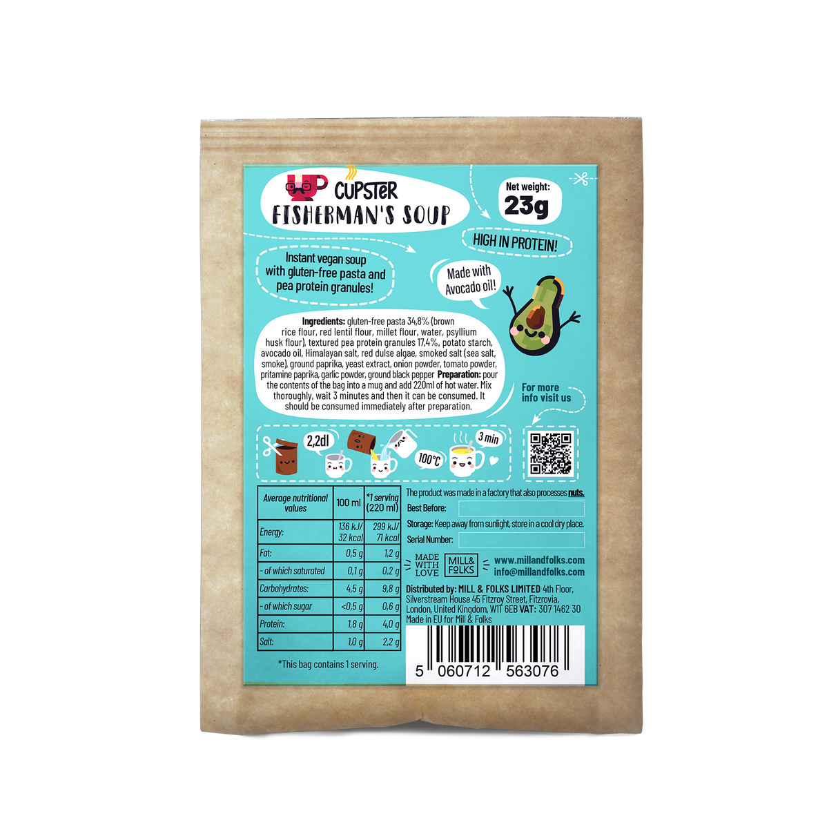 Cupster instant fisherman's soup 10 pack (10x23g)