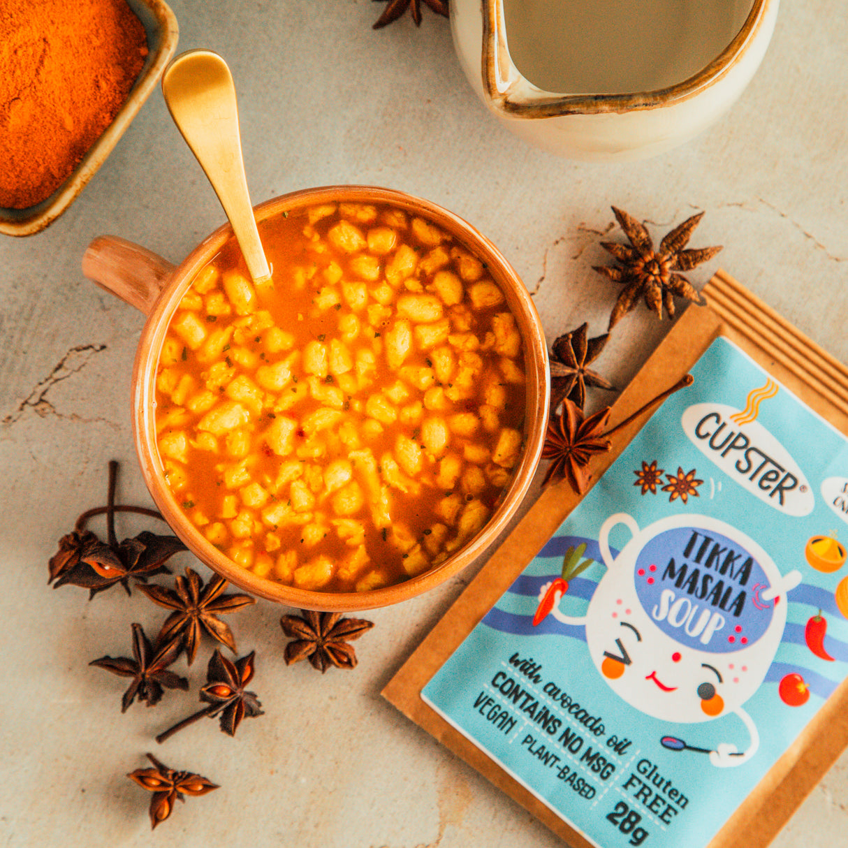 Cupster instant tikka masala soup 10 pack (10x28g)
