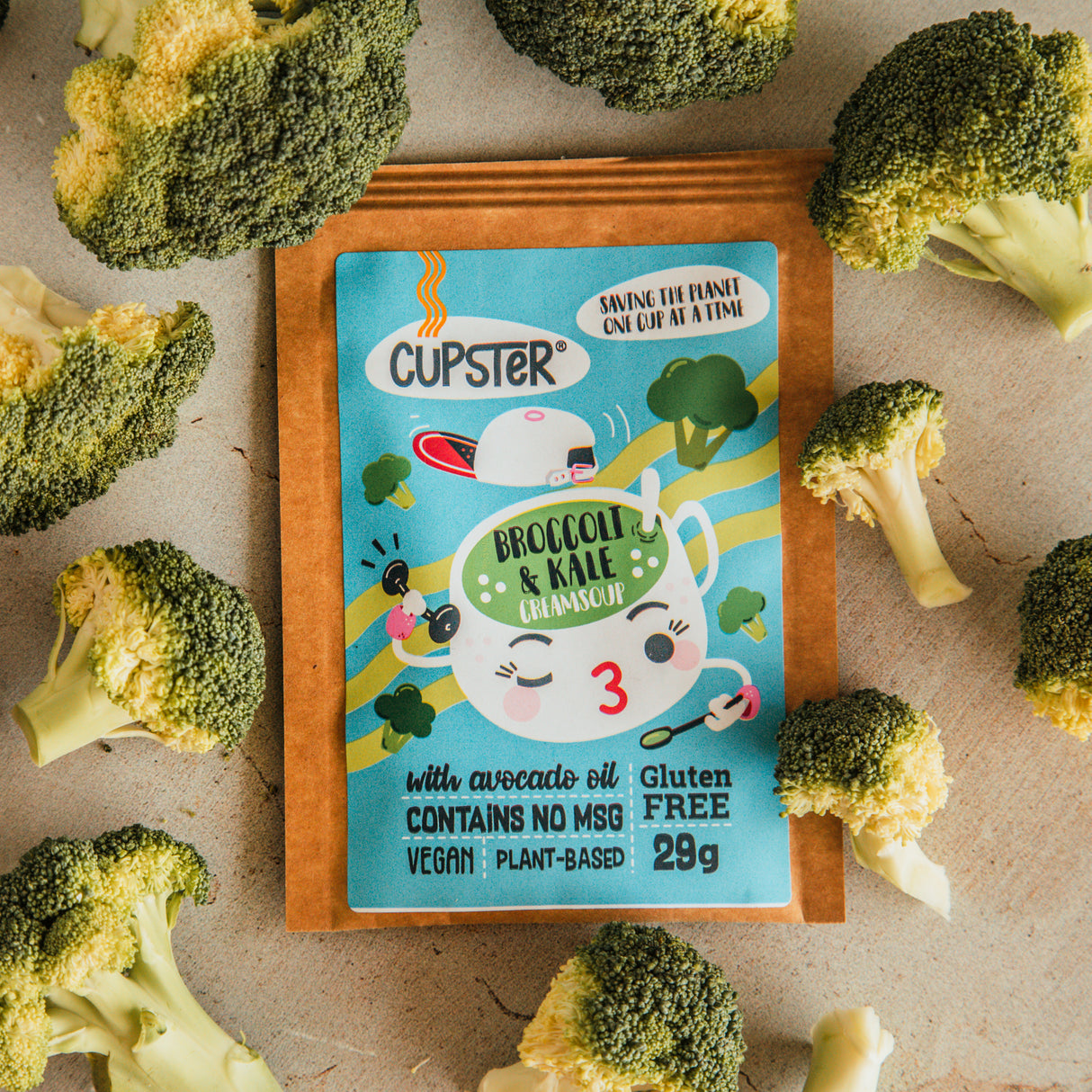 Cupster instantní brokolice - kapustová krémová polévka 10 balení (10x29g)