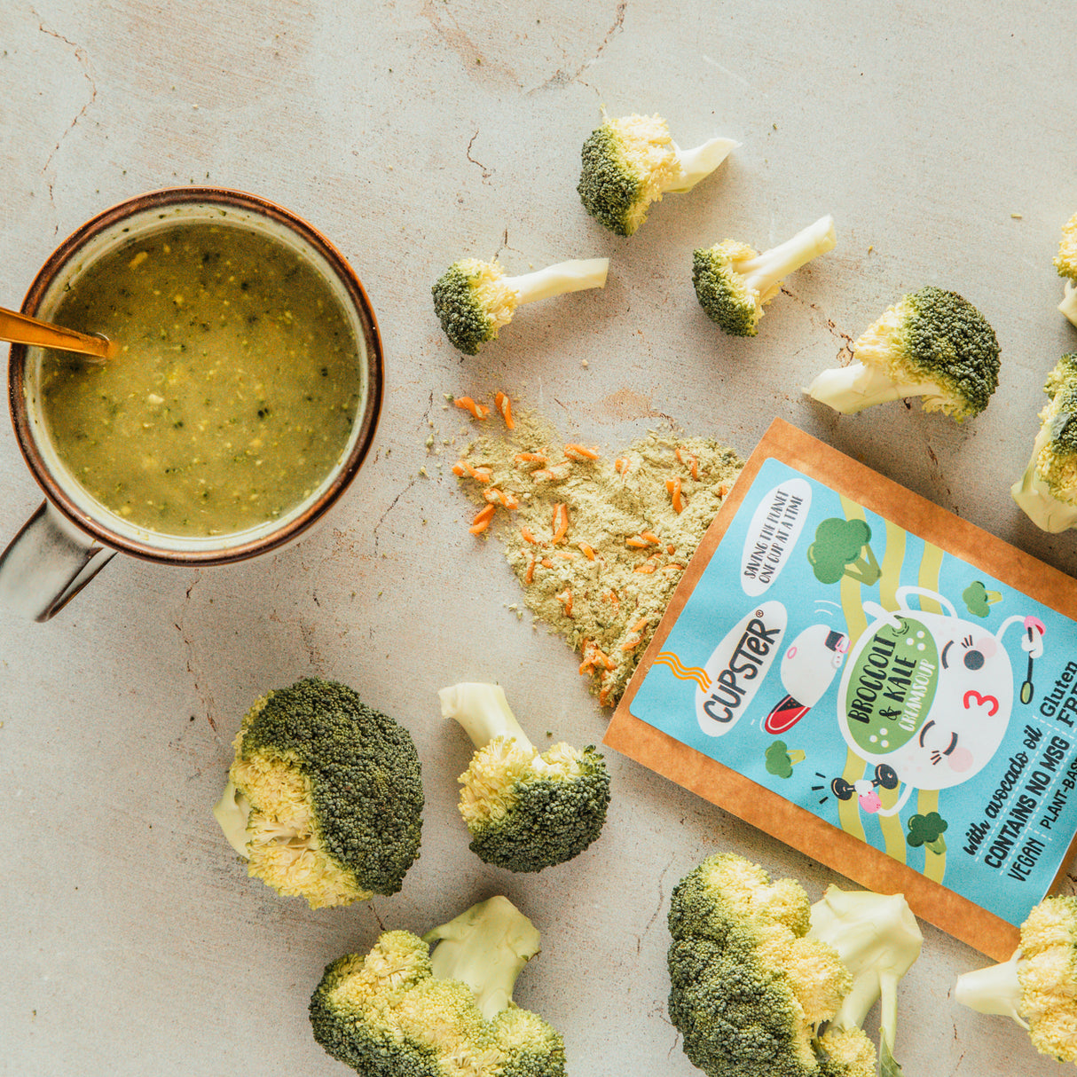 Cupster instant broccoli - kale creamsoup 29g