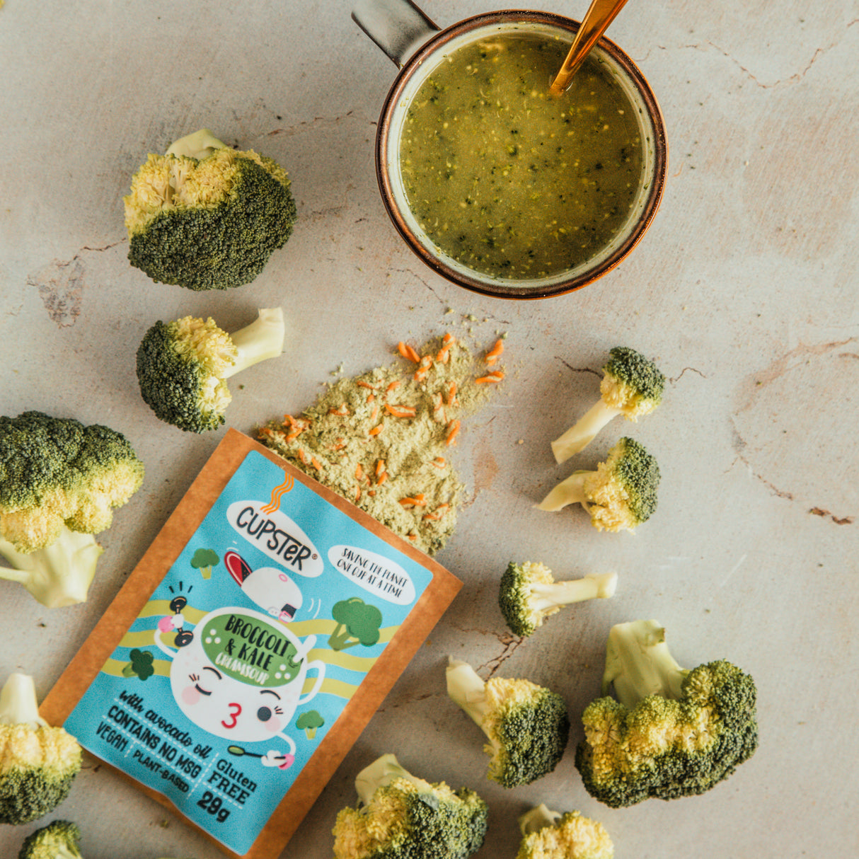 Cupster instant broccoli - kale creamsoup 29g