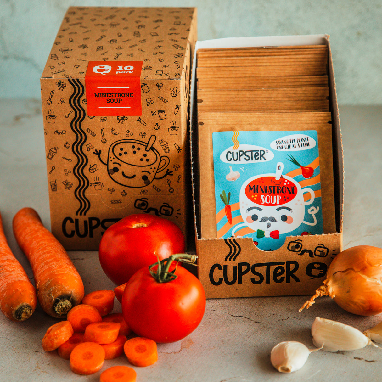 Cupster instant minestrone soup 10 pack (10x22g)
