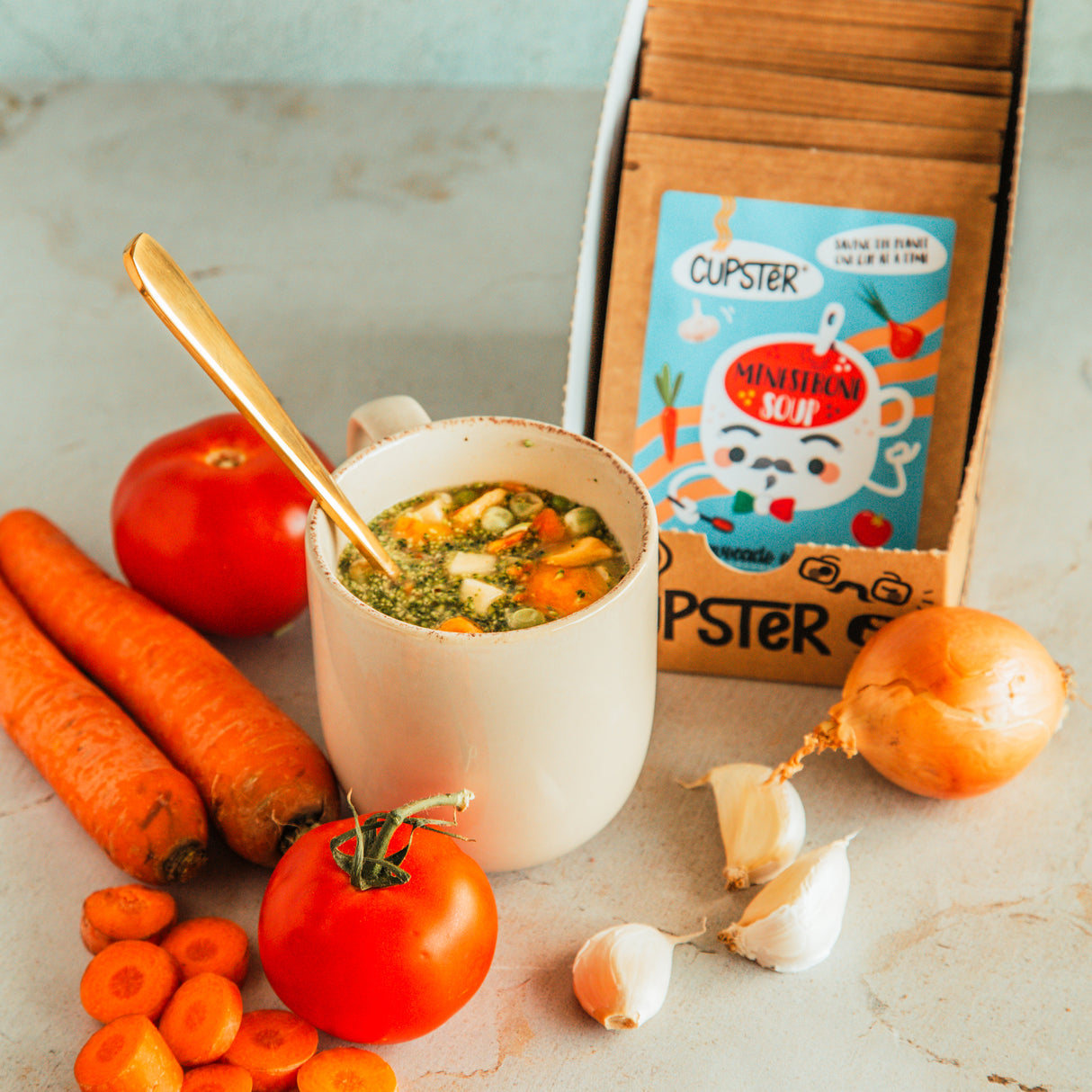 Cupster instant minestrone soup 10 pack (10x22g)