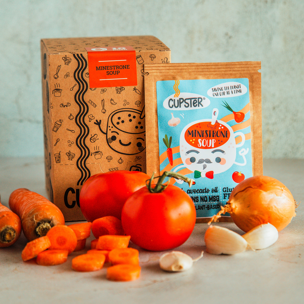 Cupster instant minestrone soup 10 pack (10x22g)