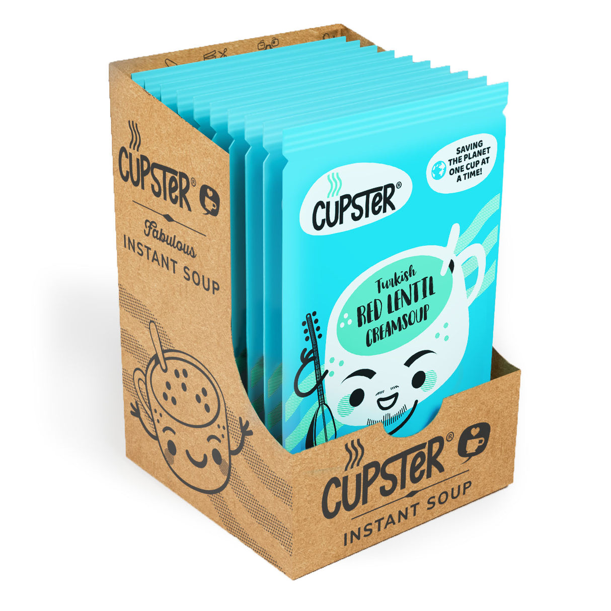 Cupster supă cremă instant turcească de linte roșie pachet 10 (10x31g)