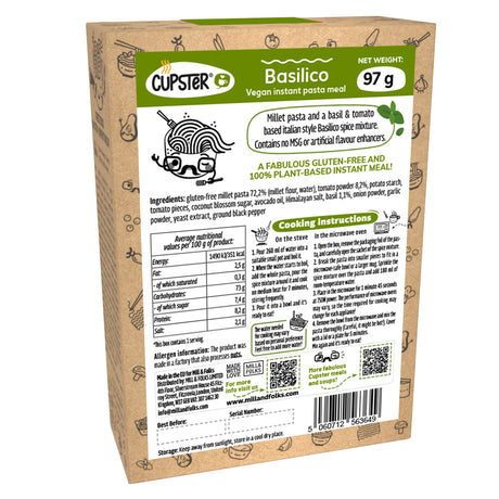 Cupster Instant Basilico Pasta 97g