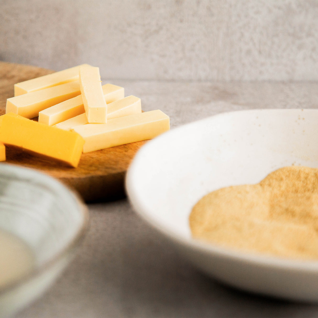 Mistura vegetal com sabor Oosty Gouda 332g (Para preparar 1kg de bloco vegetal)