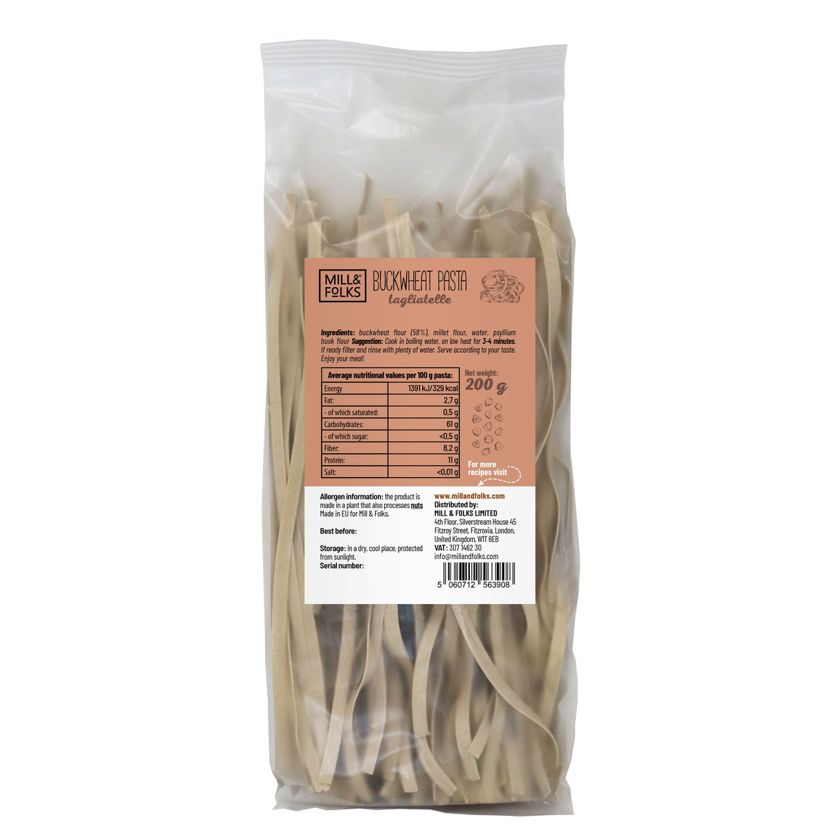 Buckwheat pasta tagliatelle 200g