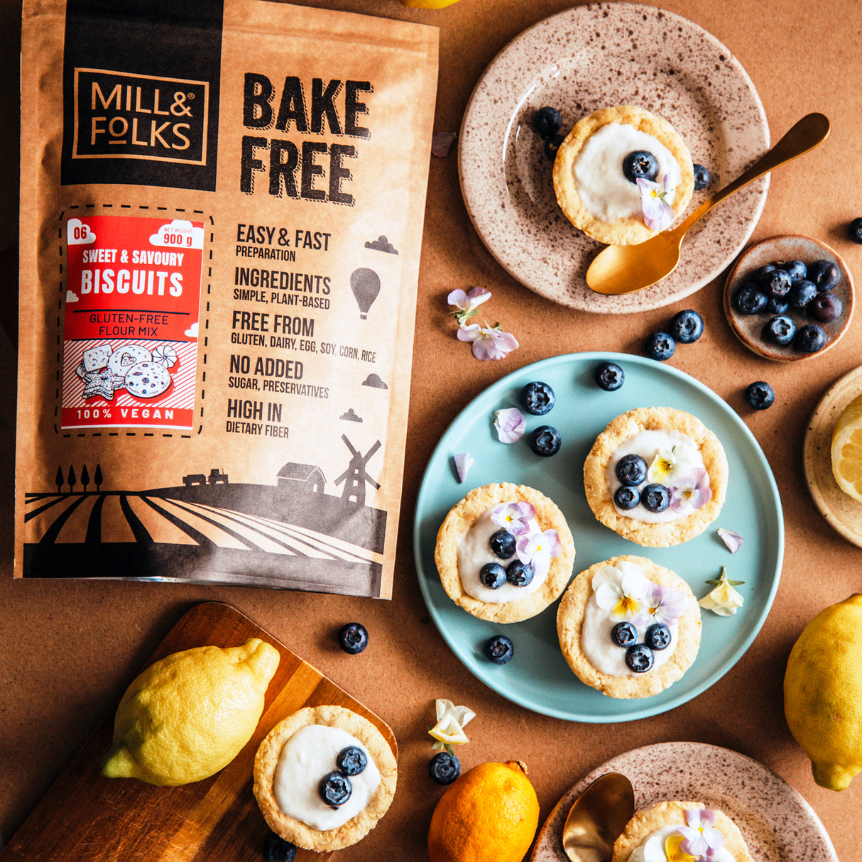 Bake-Free Sweet and savoury biscuit flour mixture 900g