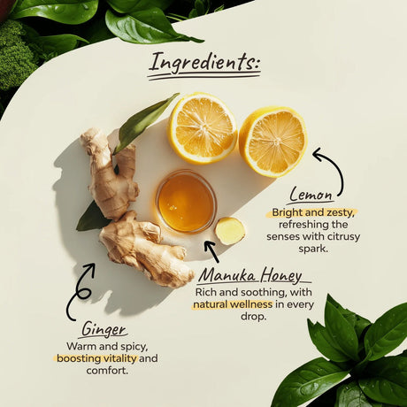 Organsia Lemon, Ginger & Manuka Honey Organic Tea 32g (18 bags)