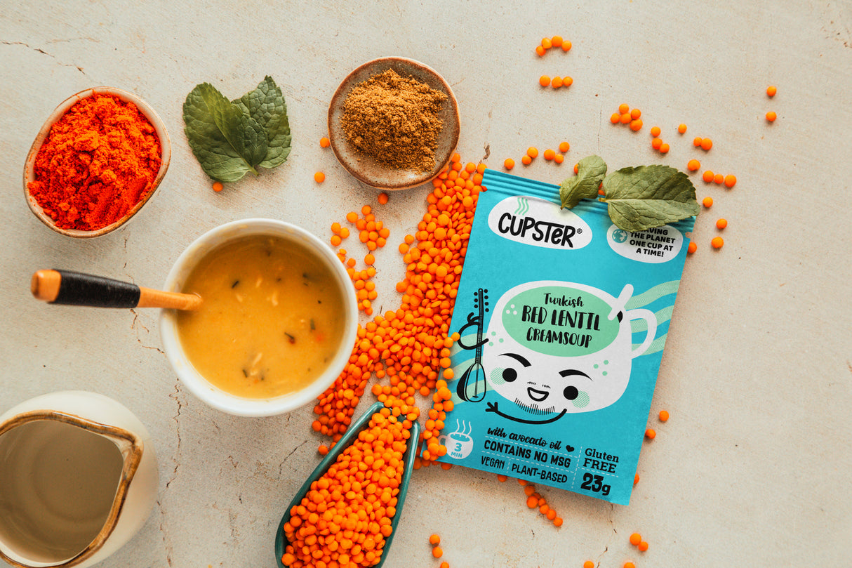 Cupster supă cremă instant turcească de linte roșie pachet 10 (10x31g)