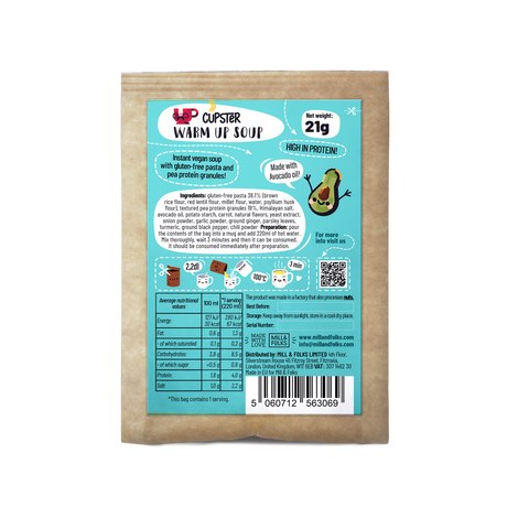 Cupster instant warm up soup 21g