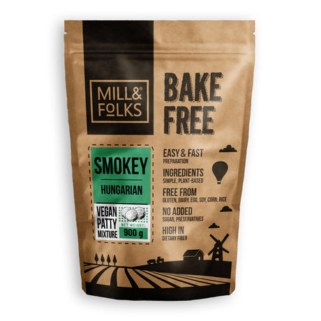 Bake-Free Smokey hungarian patty mixture (millet)