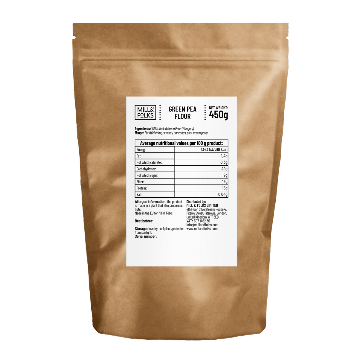 Green pea flour 450g