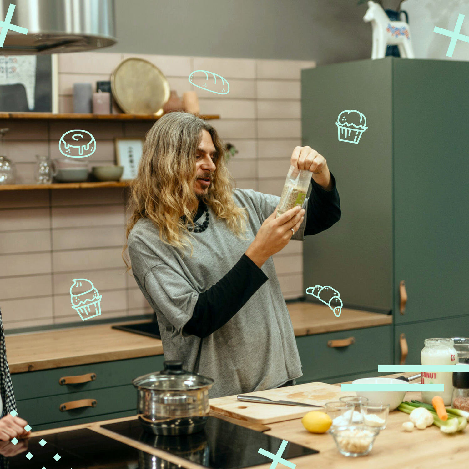 Sorghum pasta tagliatelle