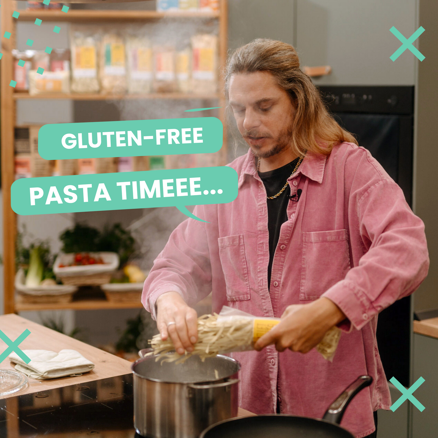 Millet pasta tagliatelle